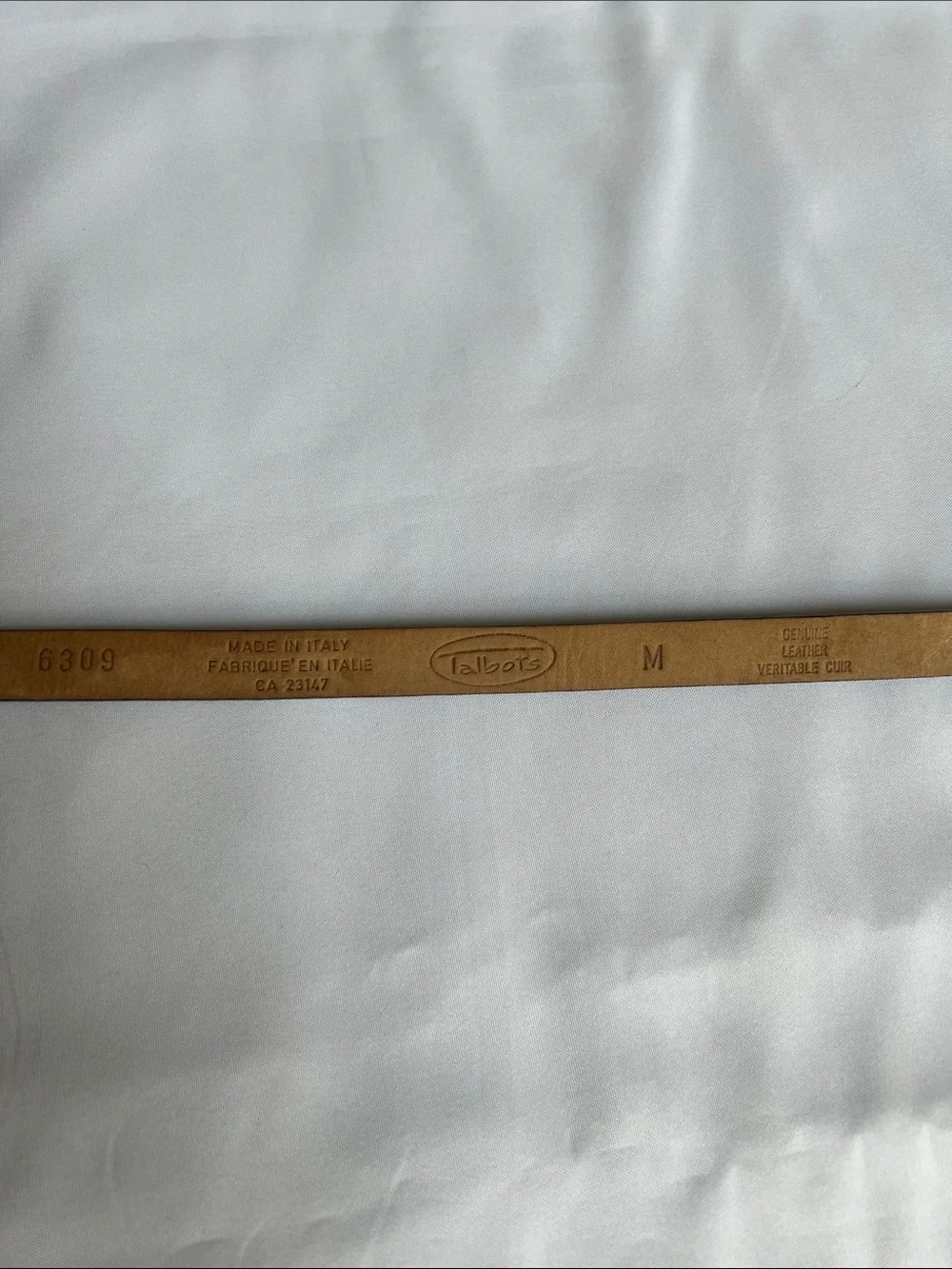 Talbots Black Genuine Leather Belt with Silver Link Detail Sz M Staple Preppy